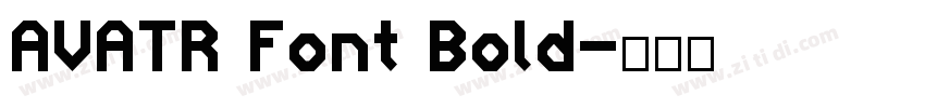 AVATR Font Bold字体转换